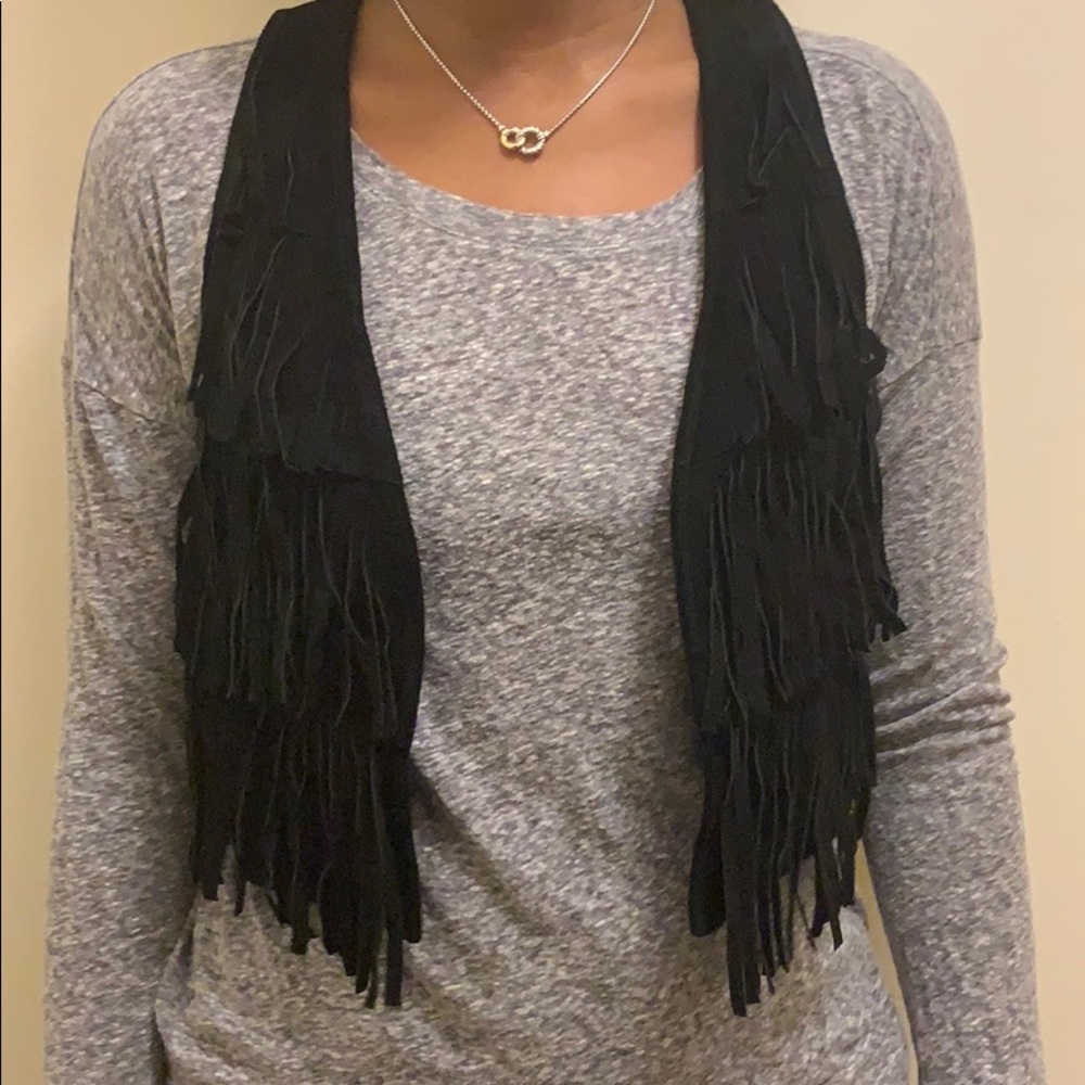 Suede vest